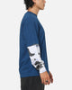Carre Static Layered Long Sleeve T-Shirt Blue