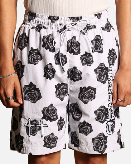 Saint Morta Vintage Rose Beach Shorts White