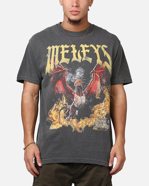 Ripple X Game Of Thrones 'House Of The Dragon' Meleys T-Shirt Washed Black