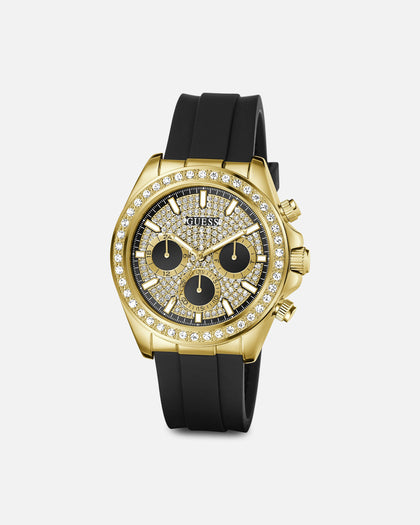 Guess Mainline Victor Crystal Bracelet Watch Gold/Black