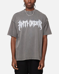 The Anti Order New Dawn Mock Neck T-Shirt Washed Charcoal