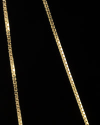 House Of Auric Micro Box Chain 18k Gold Vermeil