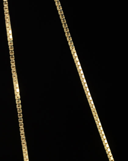 House Of Auric Micro Box Chain 18k Gold Vermeil