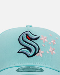 New Era Seattle Kraken 'Cherry Blossoms' 9FORTY A-Frame Snapback Official Team Color