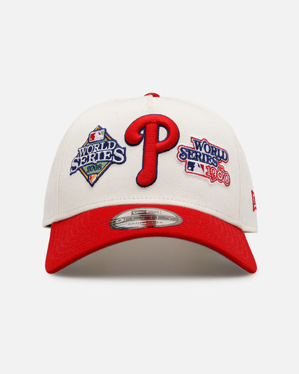 New Era Philadelphia Phillies 'World Series Logo' 9FORTY A-Frame Snapback Chrome