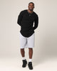 Saint Morta Baggy 90's Sweat Shorts Light Grey Marl