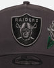 New Era Las Vegas Raiders 'Gray Tonal Roses' 9FORTY A-Frame Snapback Gray