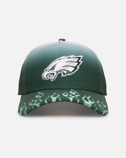 New Era Philadelphia Eagles 'Sundyed Flames' 9FORTY A-Frame Snapback Pine Green