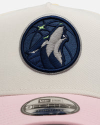 New Era Minnesota Timberwolves 'Pink Lemonade' 9FORTY A-Frame Snapback Pink/Yellow