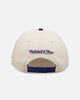Mitchell & Ness Los Angeles Lakers 'Pink Team Logo' Pro Pinch Snapback Off White