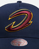 Mitchell & Ness Cleveland Cavaliers 'Upside Down Logo' Pro Pinch Snapback Navy