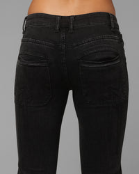 Loiter Women's Wraith Bootcut Jeans Black