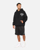 Mitchell & Ness All Blacks Rugby Union Classic Silver Fern Hoodie Solid Black