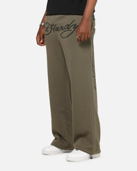 Ed Hardy Dragon Trackpants Washed Olive