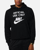 Nike Club French Terry Pullover Hoodie Black/Black/White