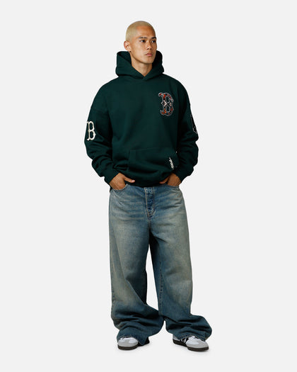 Pro Standard Boston Red Sox Tapestry 2.0 Hoodie Dark Green
