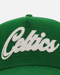New Era Boston Celtics 'Candy Cane Side Patch' 9FORTY A-Frame Snapback Official Team Color