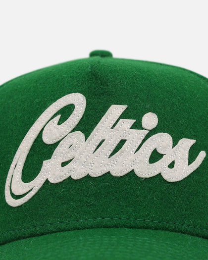 New Era Boston Celtics 'Candy Cane Side Patch' 9FORTY A-Frame Snapback Official Team Color