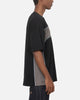 Carre Athletic Panel Crew T-Shirt Washed Black