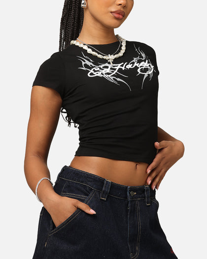 Ed Hardy Women's Tribal Baby T-Shirt Black