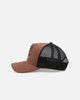 47 Brand Anaheim Ducks 'Tonal Suede' '47 Offside Trucker Snapback Chocolate