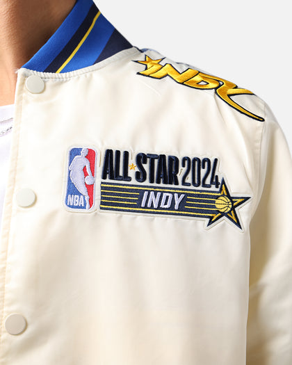 Pro Standard NBA All Star Game 2024 Satin Jacket Eggshell/Midnight Navy