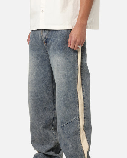 Saint Morta Amplus Sidewinder Jeans Dirty Denim/Off White