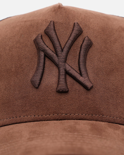 47 Brand New York Yankees 'Tonal Suede' '47 Offside Trucker Snapback Chocolate