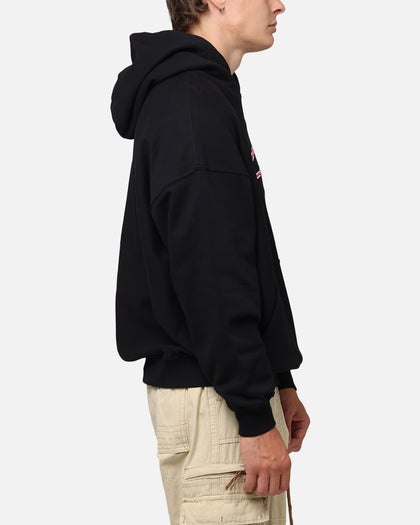 Carre Race Script Hoodie Black