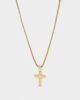 Saint Morta Textured Cross Pendant Gold