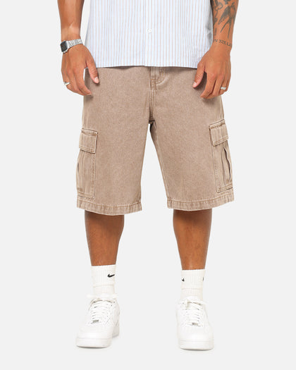 X-Large Baggy Cargo Denim 91 Shorts Smoke