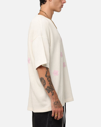 XXIII Crochet Flowers T-Shirt Off White