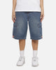 X-Large Oval Baggy Cargo Denim Shorts Indigo Blue