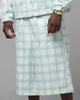 Loiter Ultra Hybrid Shorts Green Plaid