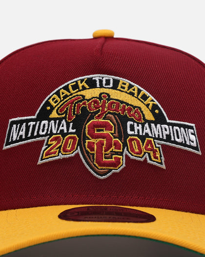 New Era University Of Southern California Trojans Back To Back 'USC Pack' 9FORTY A-Frame Snapback Burgundy/Yellow