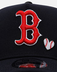 New Era Boston Red Sox 'Baseball Hearts' 9FORTY A-Frame Snapback Official Team Color