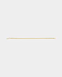 House Of Auric 3mm Cuban Link Bracelet 18k Gold Vermeil