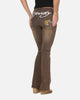 Ed Hardy Women's Tiger Bootcut Jeans Brown