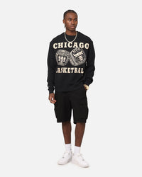 Mitchell & Ness Chicago Bulls Rings Crewneck Black