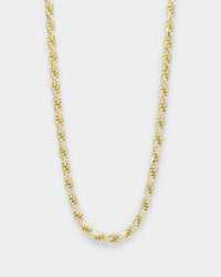 House Of Auric Rope 4mm 24" Chain 18k Gold Vermeil