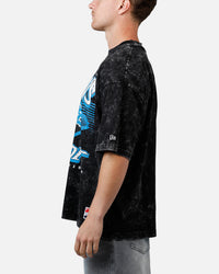 New Era Detroit Lions Boxy Essentials T-Shirt Washed Black