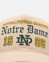 47 Brand Notre Dame 'College Champs' 1998 Champs Hitch Snapback Natural