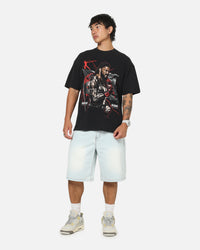 73Studio X WWE Roman Reigns Vintage T-Shirt Black Acidwash