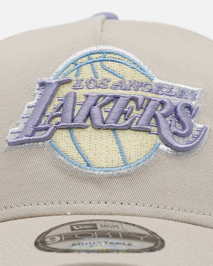 New Era Los Angeles Lakers 'Pastel 2.0' 9FORTY A-Frame Snapback Stone