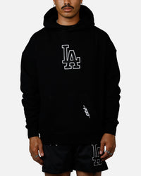Pro Standard Los Angeles Dodgers Chenille Hoodie Black