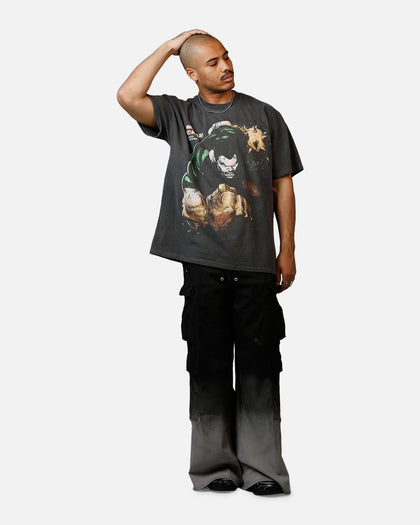 73Studio Marvel Sinister Six Sandman Heavyweight T-Shirt Black Wash