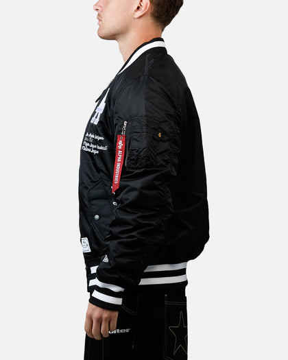 New Era X Alpha Series X MLB Los Angeles Dodgers MA-1 Bomber Jacket Black