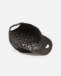 Von Dutch Japanese Script Dad Strapback Cap Washed Black