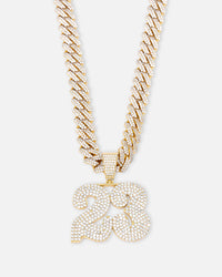 Saint Morta Iced 23 Pendant Iced Gold