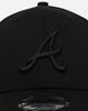 New Era Atlanta Braves 'Black On Black' 9FORTY Casual Strapback Black/Black